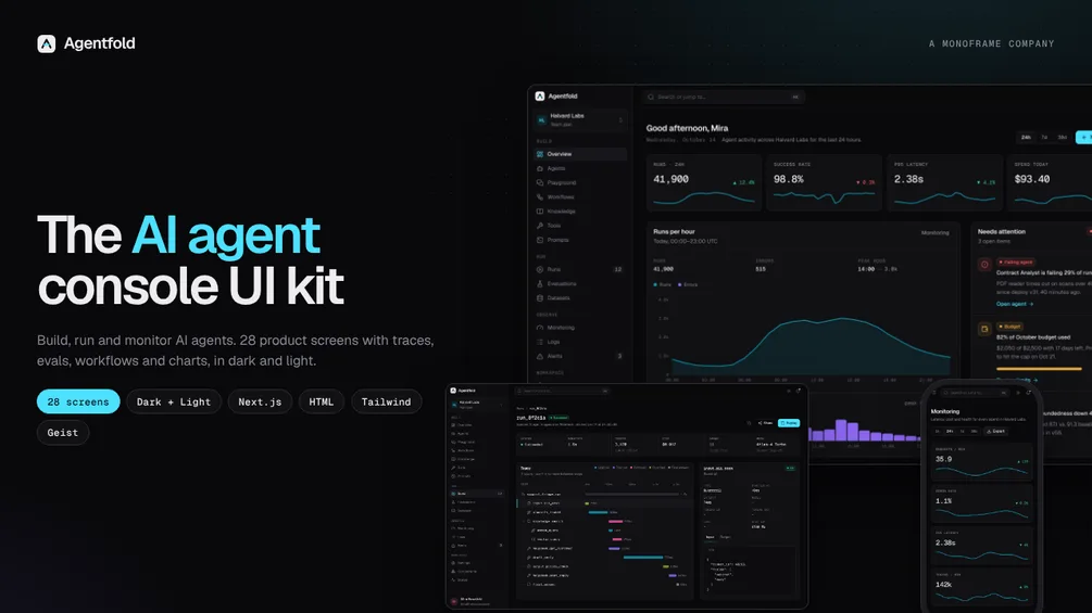 Agentfold yapay zekâ ajanı konsolu kapak görseli
